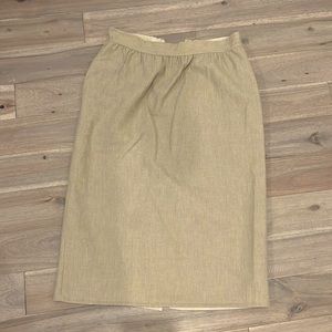 Carolina Herrera tan pencil skirt